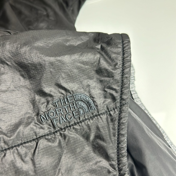 The North Face Jacket Coat‎ Vest Sleeveless Pseudio Heather Gray Black Hooded - Picture 11 of 11